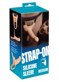 Силиконовый полый страпон на ремнях Silicone Strap-on - 16 см. - Orion - купить с доставкой в Нижнекамске