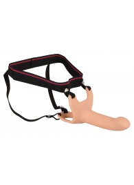 Силиконовый полый страпон на ремнях Silicone Strap-on - 16 см. - Orion - купить с доставкой в Нижнекамске
