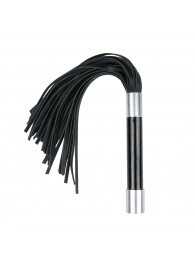 Черная плеть Easytoys Flogger With Metal Grip - 38 см. - Easy toys - купить с доставкой в Нижнекамске