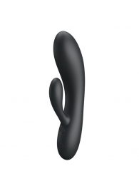 Черный вибратор с клиторальным отростком Matt - 16,9 см. - Baile