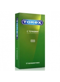 Текстурированные презервативы Torex  С точками  - 12 шт. - Torex - купить с доставкой в Нижнекамске