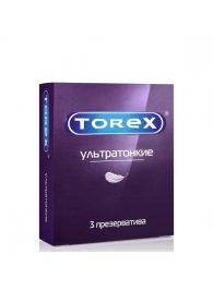 Презервативы Torex  Ультратонкие  - 3 шт. - Torex - купить с доставкой в Нижнекамске