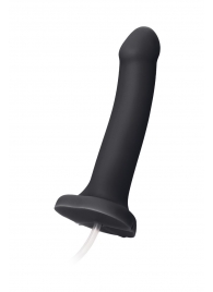Черный фаллос с имитацией эякуляции Silicon Cum Dildo L - 19,6 см. - Strap-on-me - купить с доставкой в Нижнекамске