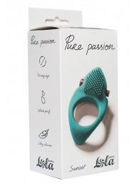 Зеленое эрекционное виброкольцо Pure Passion Sunset - Lola Games - в Нижнекамске купить с доставкой
