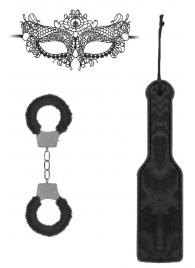 Черный игровой набор Introductory Bondage Kit №4 - Shots Media BV - купить с доставкой в Нижнекамске