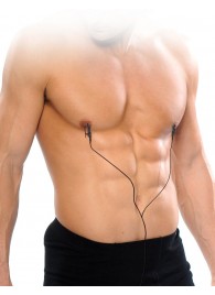 Черные электрические зажимы для сосков Shock Therapy Nipple Clamps - Pipedream - купить с доставкой в Нижнекамске