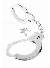 Металлические серебристые наручники Designer Metal Handcuffs - Pipedream - купить с доставкой в Нижнекамске