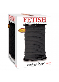 Черная веревка для связывания Bondage Rope - 60,9 м. - Pipedream - купить с доставкой в Нижнекамске