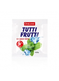 Пробник гель-смазки Tutti-frutti со вкусом мяты - 4 гр. - Биоритм - купить с доставкой в Нижнекамске