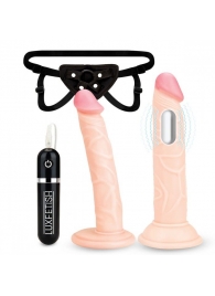 Регулируемые трусики с 2 насадками - 16 и 15 см. - Lux Fetish - купить с доставкой в Нижнекамске