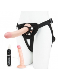 Регулируемые трусики с 2 насадками - 16 и 15 см. - Lux Fetish - купить с доставкой в Нижнекамске