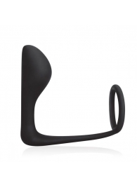 Стимулятор простаты с фиксацией эрекционным кольцом Prostate Gear - BlueLine - в Нижнекамске купить с доставкой