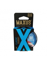 Классические презервативы в пластиковом кейсе MAXUS Classic - 3 шт. - Maxus - купить с доставкой в Нижнекамске