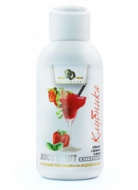 Интимный гель-смазка JUICY FRUIT с ароматом клубники - 100 мл. - БиоМед - купить с доставкой в Нижнекамске