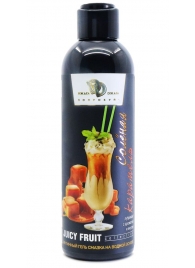 Интимный гель-смазка JUICY FRUIT с ароматом солёной карамели - 200 мл. - БиоМед - купить с доставкой в Нижнекамске