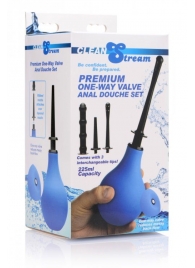 Анальный душ с 3 насадками Premium One-way Valve Anal Douche Set - XR Brands - купить с доставкой в Нижнекамске