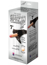 Пояс-трусики с насадкой Classic lux-Duke - 17,5 см. - LOVETOY (А-Полимер) - купить с доставкой в Нижнекамске