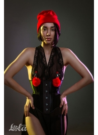 Зажимы на соски Angelic с красными меховыми шариками - Lola Games - купить с доставкой в Нижнекамске