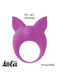 Фиолетовое эрекционное кольцо Kitten Kyle - Lola Games - в Нижнекамске купить с доставкой