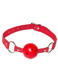 Красный кляп-шарик Firecracker - Lola Games - купить с доставкой в Нижнекамске