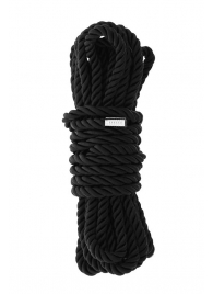 Черная веревка для шибари DELUXE BONDAGE ROPE - 5 м. - Dream Toys - купить с доставкой в Нижнекамске