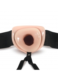 Телесный полый страпон Dr. Skin 6 Inch Hollow Strap On - 15,2 см. - Blush Novelties - купить с доставкой в Нижнекамске