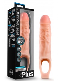 Телесный реалистичный фаллоудлинитель 9 Inch Silicone Cock Sheath Penis Extender - 22,86 см. - Blush Novelties - в Нижнекамске купить с доставкой