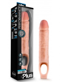 Телесный реалистичный фаллоудлинитель 10 Inch Silicone Cock Sheath Penis Extender - 25,4 см. - Blush Novelties - в Нижнекамске купить с доставкой