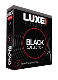 Черные презервативы LUXE Royal Black Collection - 3 шт. - Luxe - купить с доставкой в Нижнекамске