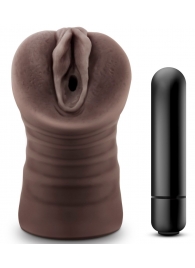 Коричневый мастурбатор-вагина Hot Chocolate Brianna - Blush Novelties - в Нижнекамске купить с доставкой