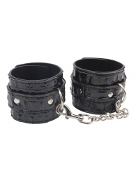 Черные наручники Surrender Wrist Restraints - Chisa - купить с доставкой в Нижнекамске