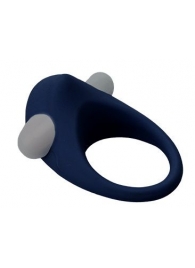 Гладкое синее эрекционное виброкольцо STIMU RING - Dream Toys - в Нижнекамске купить с доставкой