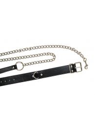 Черный ошейник с поводком Wild - Lola Games - купить с доставкой в Нижнекамске