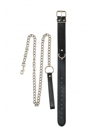 Черный ошейник с поводком Wild - Lola Games - купить с доставкой в Нижнекамске