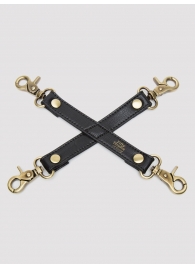 Черный фиксатор для манжет Bound to You Faux Leather Hogtie - Fifty Shades of Grey - купить с доставкой в Нижнекамске