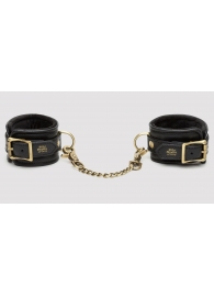 Черные наручники Bound to You Faux Leather Wrist Cuffs - Fifty Shades of Grey - купить с доставкой в Нижнекамске