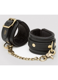 Черные наручники Bound to You Faux Leather Wrist Cuffs - Fifty Shades of Grey - купить с доставкой в Нижнекамске