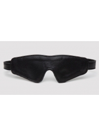 Черная плотная маска на глаза Bound to You Faux Leather Blindfold - Fifty Shades of Grey - купить с доставкой в Нижнекамске