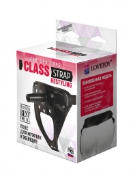 Черный пояс для насадок CLASS STRAP Restyling - LOVETOY (А-Полимер) - купить с доставкой в Нижнекамске