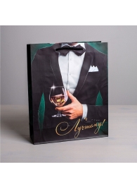 Бумажный пакет «Лучшему!» - 23 х 27 см. - Сима-Ленд - купить с доставкой в Нижнекамске