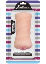 Телесный мастурбатор-вагина X-Basic Pocket Pussy без вибрации - Lovetoy - в Нижнекамске купить с доставкой