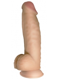 Телесный реалистичный фаллоимитатор на черных трусиках Real Big Strap-On - 34,5 см. - LOVETOY (А-Полимер) - купить с доставкой в Нижнекамске