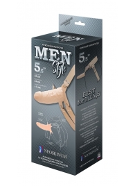 Телесный мужской парапротез MEN STYLE - 15 см. - LOVETOY (А-Полимер) - купить с доставкой в Нижнекамске