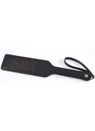 Черная гладкая шлепалка SEX - 35 см. - Sitabella - купить с доставкой в Нижнекамске