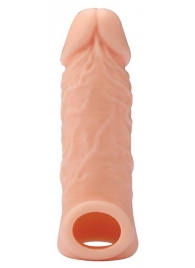 Телесная насадка EXTENDER WITH BALL STRAP 5.5 - 14 см. - Dream Toys - в Нижнекамске купить с доставкой