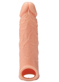 Телесная насадка EXTENDER WITH BALL STRAP 6.5 - 17 см. - Dream Toys - в Нижнекамске купить с доставкой