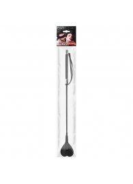 Черный стек с наконечником-сердечком - 54 см. - Notabu - купить с доставкой в Нижнекамске