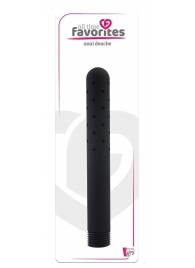 Черная насадка для анального душа ANAL DOUCHE - 15 см. - Dream Toys - купить с доставкой в Нижнекамске