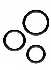 Набор из 3 эрекционных колец SILICONE COCKRINGS - Dream Toys - в Нижнекамске купить с доставкой