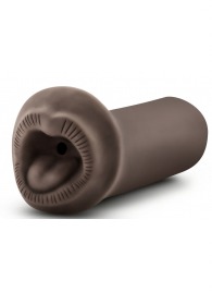 Коричневый мастурбатор-ротик Naughty Nicole - Blush Novelties - в Нижнекамске купить с доставкой